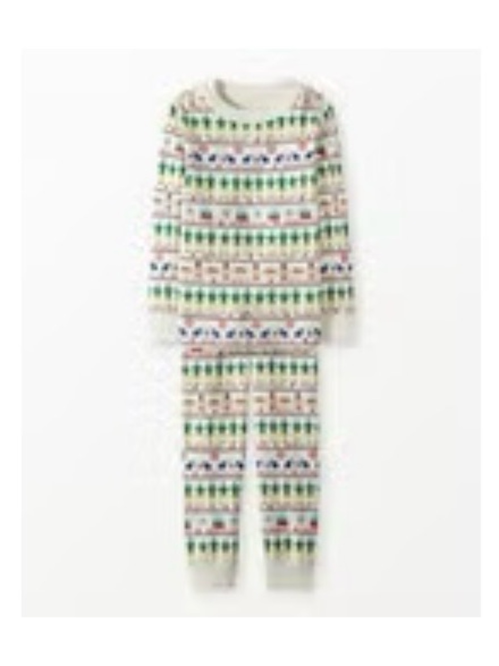 Hanna Andersson Cream buddy the elf Pajama Set organic cotton 140 size 10 US